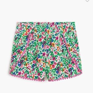 Crewcuts Floral Kids Shorts - Green, Pink, Orange